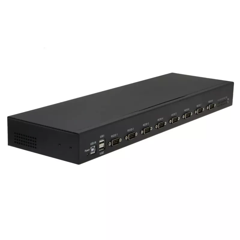 RealPower 284513 convertitore/ripetitore/isolatore seriale USB 2.0 RS-232 nero