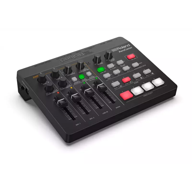 Interfaccia audio Roland AeroCaster nero 24 bit 48 kHz Phantom Power 48 V