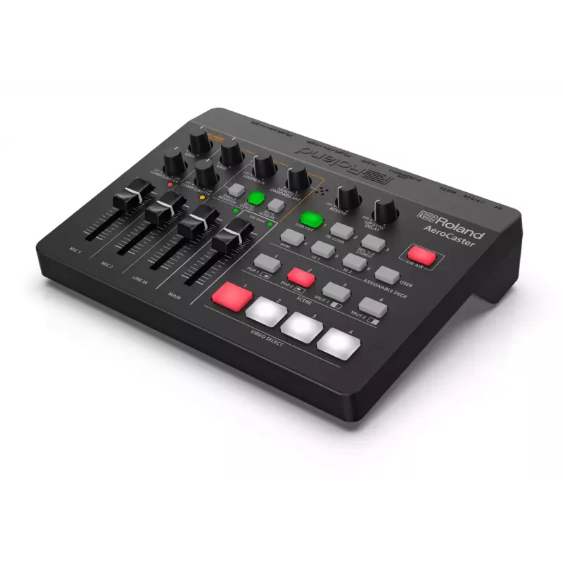 Interfaccia audio Roland AeroCaster nero 24 bit 48 kHz Phantom Power 48 V