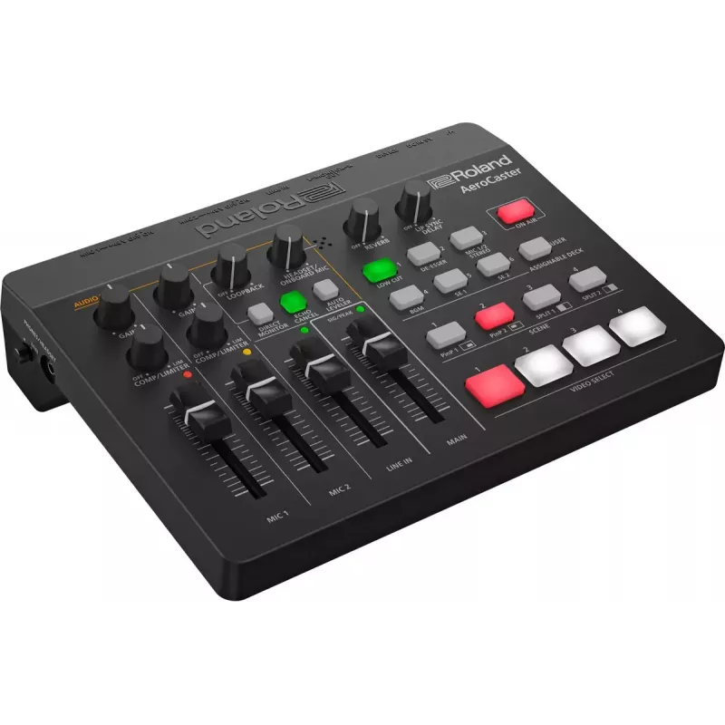 Interfaccia audio Roland AeroCaster nero 24 bit 48 kHz Phantom Power 48 V