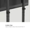 Carrello TV mobile EQUIP 50 inch–90 inch con ripiano pegboard, VESA 200x200–600x400, 60 kg, nero
