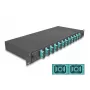 Cassetta di giunzione in fibra ottica DeLOCK 67007 nero metallo 482x220x44mm