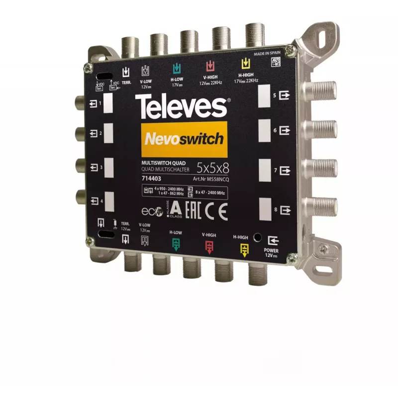Multiswitch satellitare Televes 714403 5 ingressi 13 uscite