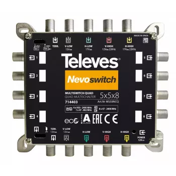 Multiswitch satellitare Televes 714403 5 ingressi 13 uscite