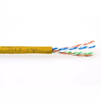 Cavo patch ACT CAT6 U/UTP a trefoli giallo 305 m