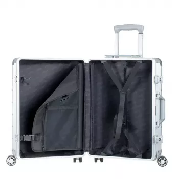 Alumaxx ORBIT guscio rigido argento trolley in alluminio
