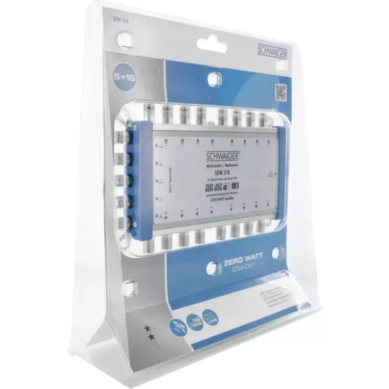Multiswitch satellitare Schwaiger SEW516 531 5 ingressi 16 uscite