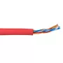 Cavo patch ACT CAT5E U/UTP trefolo rosso 305 m