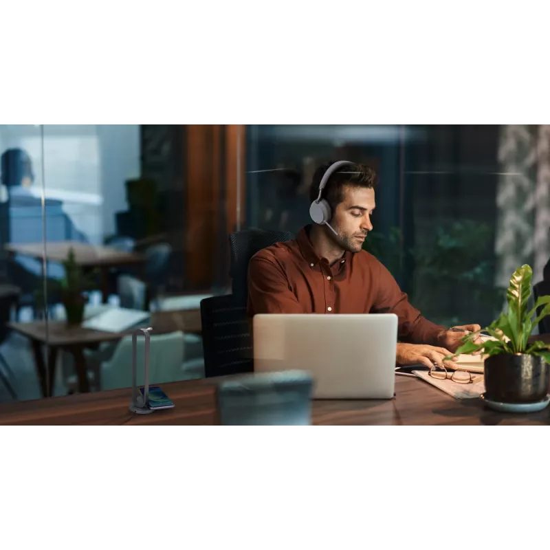 Yealink BH72 Lite Teams cuffie wireless con archetto ufficio/call center USB Type-A grigio chiaro