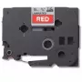 Nastro per etichette Brother TZ-435 bianco su rosso