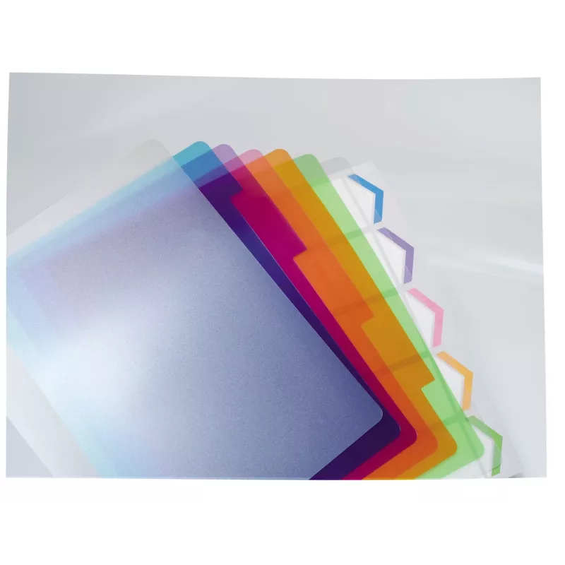 Separatori GBC 2101323E polipropilene (PP) blu, verde, arancione, rosa, lilla 5 pz.