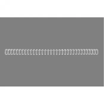 Dorsetti per rilegatura WireBind GBC 3:1 NO4 6 mm A4, bianco, 3 fogli, metallo, A4, 6 mm, 297 mm