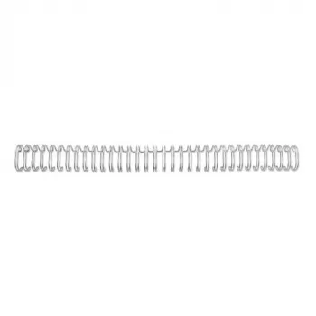 Dorsetti per rilegatura WireBind GBC 3:1 NO5 8 mm A4, argento, 3 fogli, metallo, A4, 8 mm, 318 mm