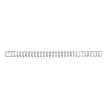 Dorsetti per rilegatura GBC WireBind 3:1 NO6 9,5 mm A4, argento, 3 fogli, metallo, A4, 9,5 mm, 316 mm