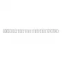 Dorsetti per rilegatura GBC WireBind 3:1 NO8 12,5 mm A4, argento, 3 fogli, metallo, A4, 1,25 cm, 280 mm