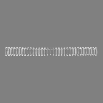 Dorsetti per rilegatura GBC WireBind 3:1 NO9 14 mm A4, bianco, 3 fogli, metallo, A4, 1,4 cm, 297 mm
