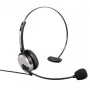 Cuffie Hama con archetto con filo per ufficio/call center nero, argento
