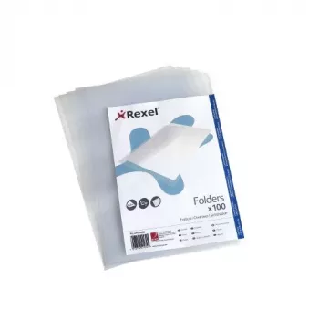 Cartella a L Rexel Embossed A4 trasparente (100), 210 x 297 mm (A4), trasparente, polipropilene (PP), 221 mm, 312 mm, 25 mm