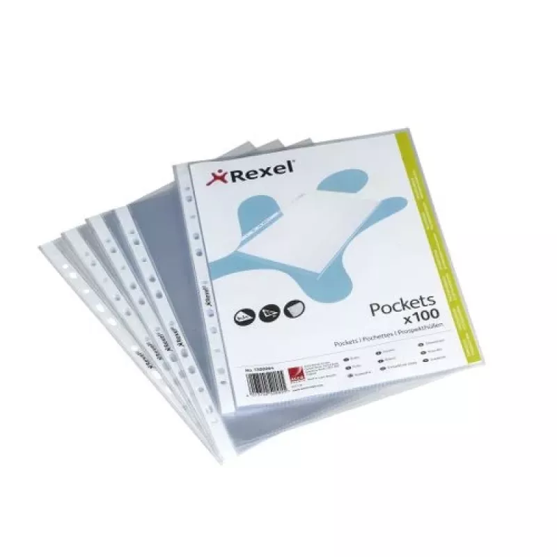 Buste trasparenti Rexel Premium A5 aperte in alto trasparenti (100), trasparente, 175 mm, 225 mm, 25 mm