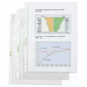 Busta Rexel - Economy, 210 x 297 mm (A4), trasparente, polipropilene (PP), verticale, 235 mm, 305 mm