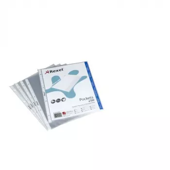 Busta Rexel Crystal Clear A4 aperta in alto (50), 210 x 297 mm (A4), trasparente, polipropilene (PP), verticale, 50 pz.
