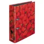 Raccoglitore ad anelli Herlitz 10485126 A4 rosa nero rosso