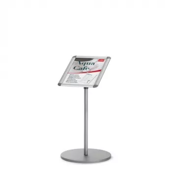 Espositore da tavolo Nobo Essence A4, argento, alluminio, 340 mm, 1405 mm