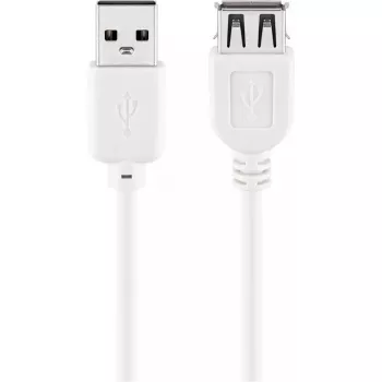 Prolunga USB 2.0 Hi-Speed Goobay 96198 1,8 m bianco
