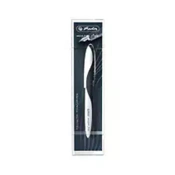 Penna stilografica Herlitz 11357241 nero bianco