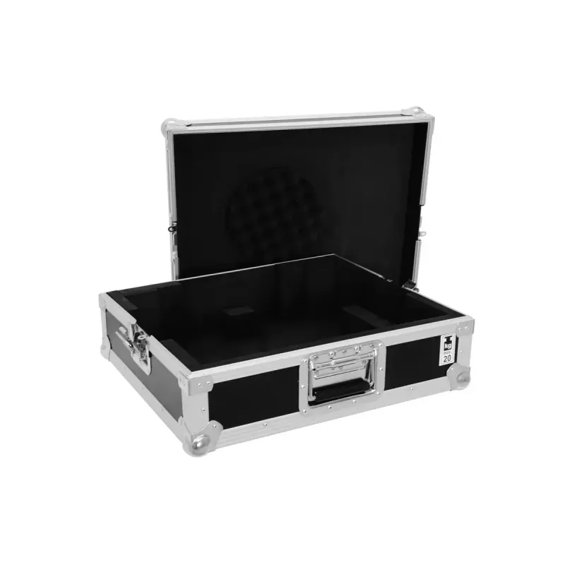 Hardcase Roadinger 30123310 per giradischi compensato nero argento