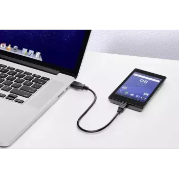 Cavo USB Renkforce RF-4463073 0,15 m USB A Micro-USB B nero