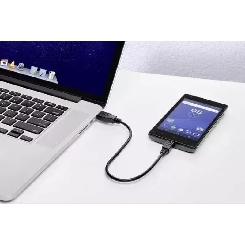 Cavo USB Renkforce RF-4463073 0,15 m USB A Micro-USB B nero