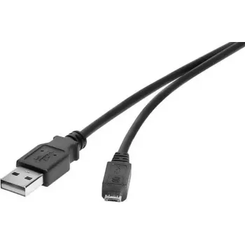 Cavo USB Renkforce RF-4463073 0,15 m USB A Micro-USB B nero