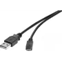 Cavo USB Renkforce RF-4463073 0,15 m USB A Micro-USB B nero