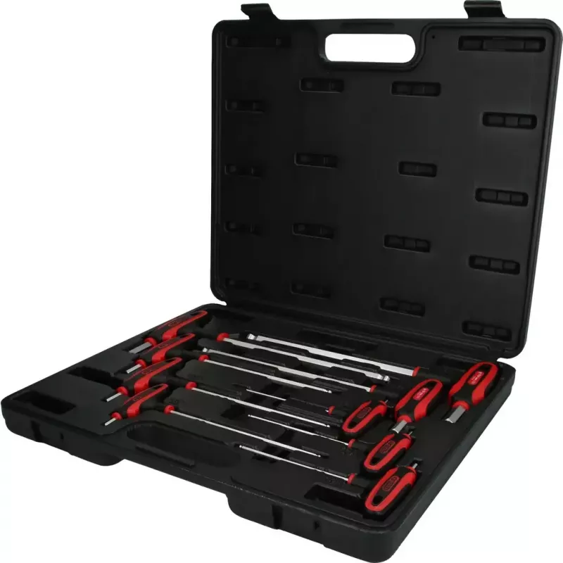 Set di chiavi a brugola con manico a T KS Tools 151.8150 — 9 pz., manico a T con braccio corto