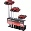 Set di chiavi a brugola con manico a T KS Tools 158.8130 — 8 pezzi, manico a T con braccio corto, peso totale 1,08 kg