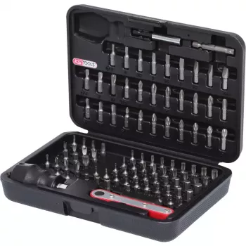 Set di bit per cacciavite KS Tools 911.2080 99 pezzi nichel esagono 25 mm
