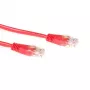 Cavo patch ACT rosso 1 metro U/UTP CAT5E con connettori RJ45