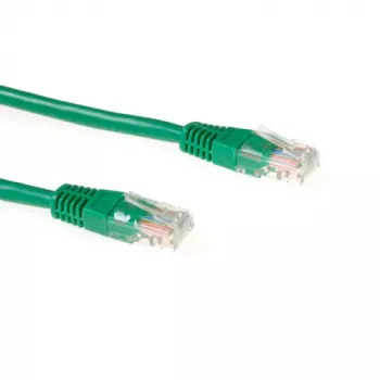 Cavo patch ACT verde 2 metri U/UTP CAT5E con connettori RJ45