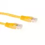 Cavo patch ACT giallo 1 metro U/UTP CAT5E con connettori RJ45