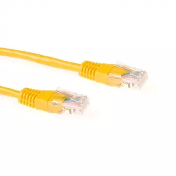 Cavo patch ACT giallo 3 metri U/UTP CAT5E con connettori RJ45