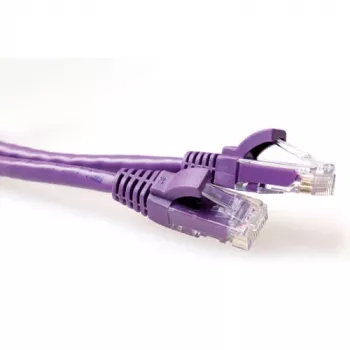 ACT viola cavo patch U/UTP CAT6 da 1,5 metri senza linguetta con connettori RJ45