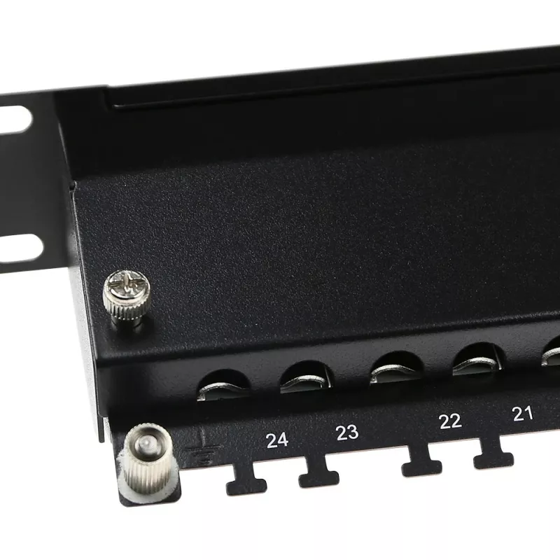 Patch panel ACT 24 porte schermato CAT6A con coperchio CAT6A