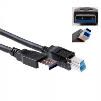 USB 3.0 connettore maschio A - connettore maschio USB B 5,00 m, ACT, SB0004