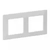 Cornice a parete 2 moduli Legrand VLIFE 754002 per due moduli, montaggio rettangolare