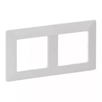 Cornice a parete 2 moduli Legrand VLIFE 754002 per due moduli, montaggio rettangolare
