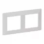 Cornice a parete 2 moduli Legrand VLIFE 754002 per due moduli, montaggio rettangolare