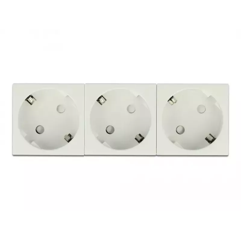 DeLock 81323 Easy 45 Presa Schuko tripla, 45 x 45 mm, 5 pz