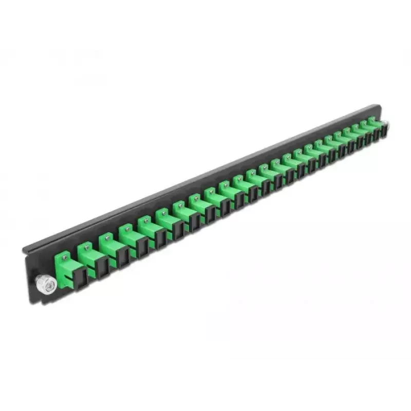 Pannello frontale splice box DeLOCK 19 pollici 24 porte SC simplex verde