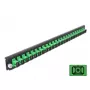 Pannello frontale splice box DeLOCK 19 pollici 24 porte SC simplex verde